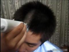 Dude Gets Hair Cut And Cock Sucked Part6