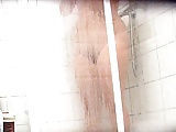 Hidden cam of friend taking a shower