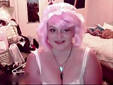 Pink hair horny chubby dildoing on cam - by GranDBastard