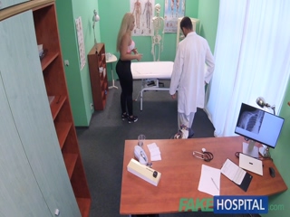 FakeHospital Buxom Russian babe swallows cumload after hard fucking