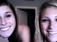 Slutty Teen Babes Caught Stripping On Webcam