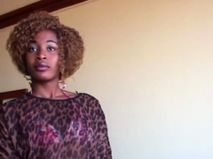 Horny Ebony Slut Banged At Model Job Interview