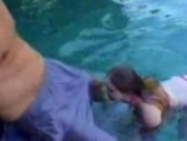 Sexy Wet Girl Goes Out Of The Pool To Fuck